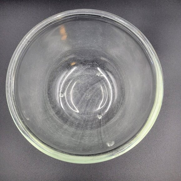 Vintage Clear Bowl With Feet Made In England Read - Picture 4 of 10